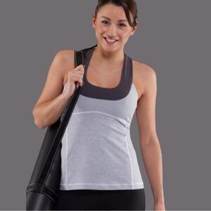 Lululemon Scoop Neck Micro Stripe Tank Size 6